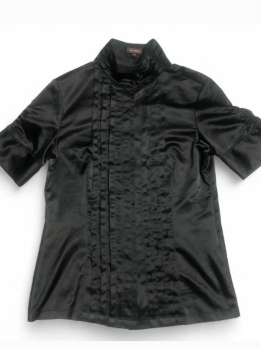 Danier XS Gothic Satin Short Sleeve Blouse - Picture 2 of 5